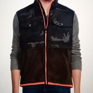 Michael Kors,  Squaw Faux Shearing Camouflage Vest